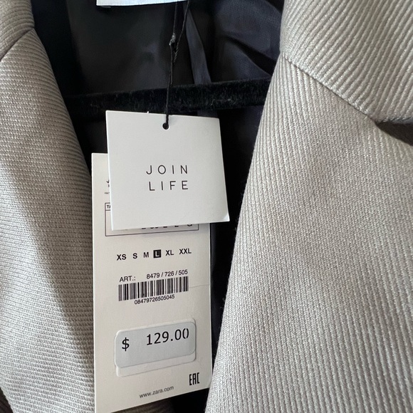 ZARA TIE WAIST COAT - Picture 2 of 2